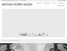 Tablet Screenshot of michaelfloressalon.com